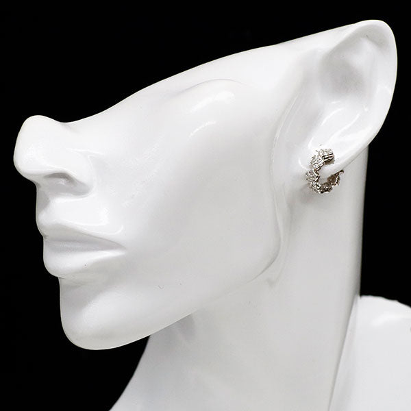 ポンテヴェキオ K18WG ダイヤモンド ピアス 0.26ct 片方のみ フラワー