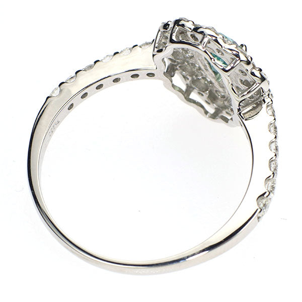 新品 Pt950 タンザニア産ラグーンカラーコーネルピン ダイヤモンド リング 0.301ct D0.56ct【エスコレ】希少宝石品質