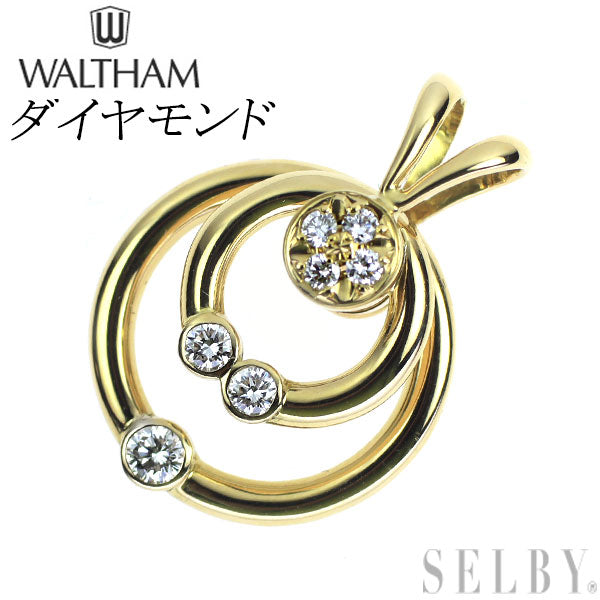 ウォルサム K18YG ダイヤモンド ペンダントトップ