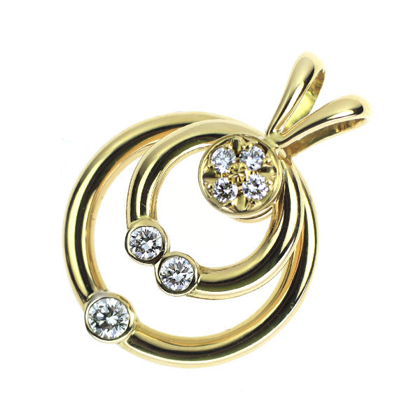 ウォルサム K18YG ダイヤモンド ペンダントトップ