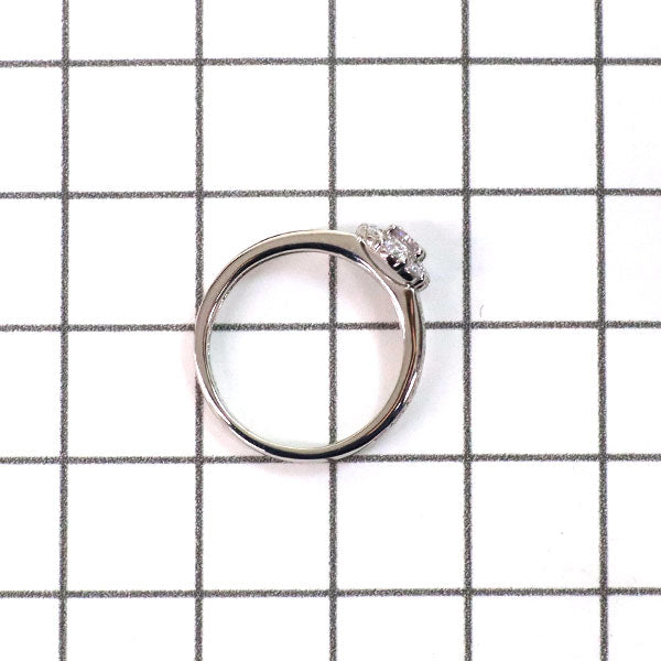 希少 Pt900 天然ピンク ダイヤモンド リング 0.128ct VLPP I1 D0.32ct フラワー