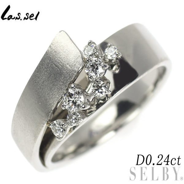 ラッセル Pt950 ダイヤモンド リング 0.24ct ブーケ