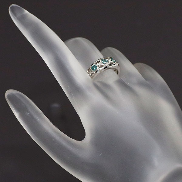 希少 Pt900 アレキサンドライト ダイヤモンド リング 0.35ct D0.10ct
