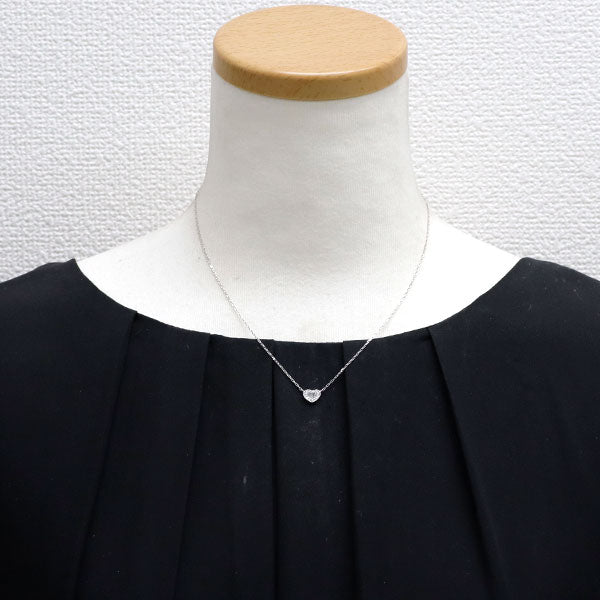 ベルシオラ K18WG ダイヤモンド ペンダントネックレス 0.14ct