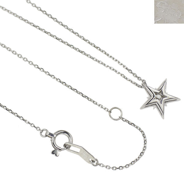 スタージュエリー K18WG ダイヤモンド ペンダントネックレス 0.16ct STAR of STARS