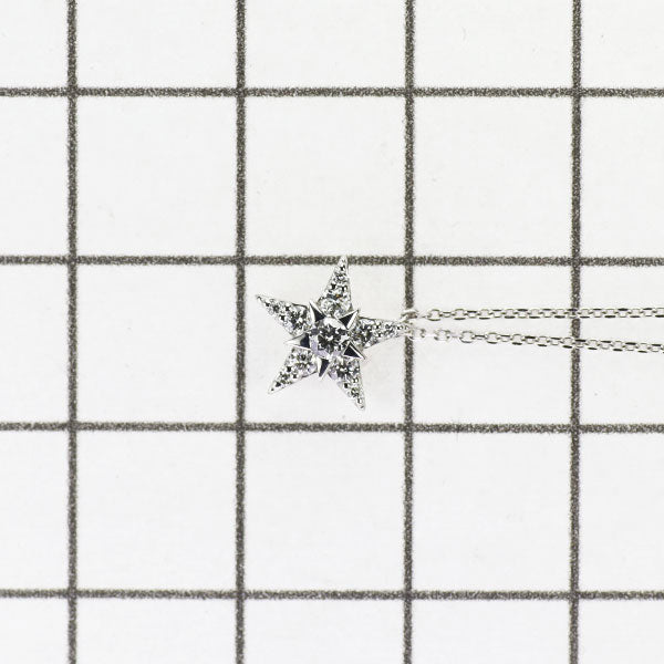 スタージュエリー K18WG ダイヤモンド ペンダントネックレス 0.16ct STAR of STARS
