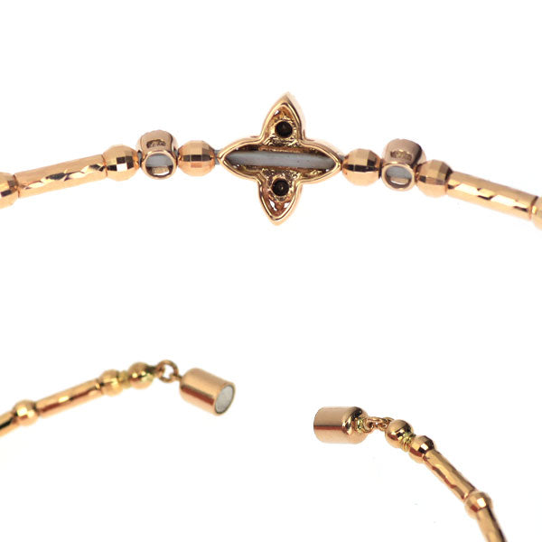 K18PG ブラック/カラーレス ダイヤモンド ブレスレット 0.18ct