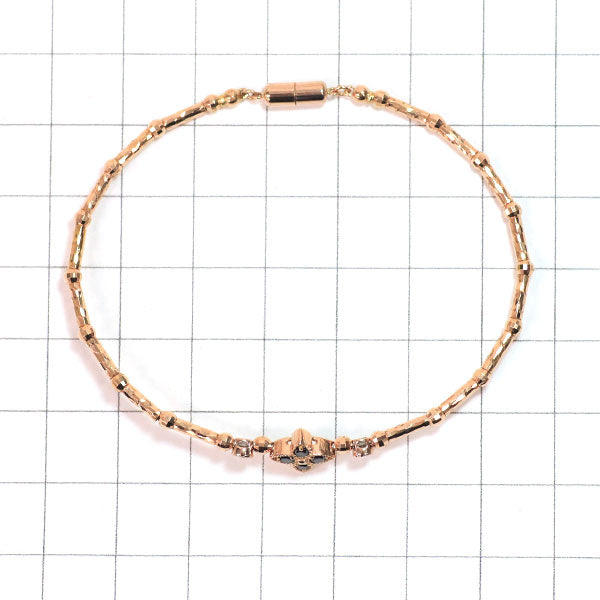 K18PG ブラック/カラーレス ダイヤモンド ブレスレット 0.18ct