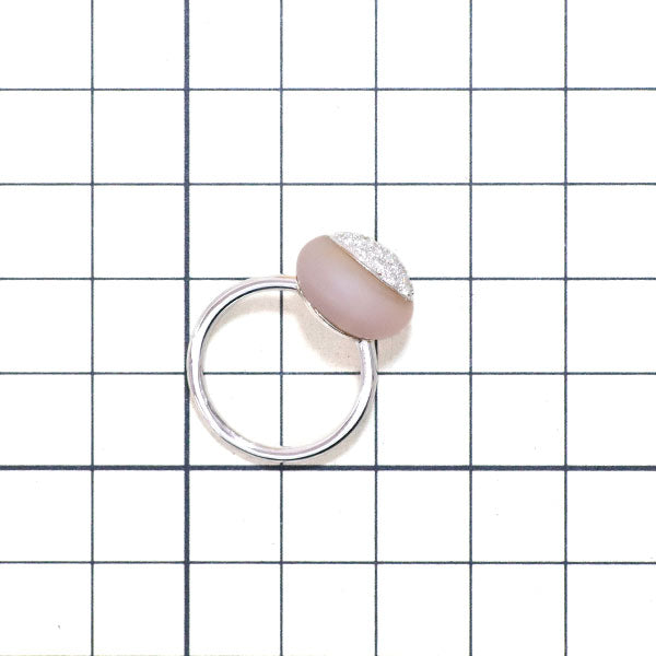 Umane/ユマーヌ K18WG ローズクオーツ ダイヤモンド リング D0.61ct
