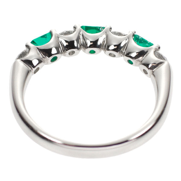 Pt900 エメラルド ダイヤモンド リング 0.55ct D0.60ct