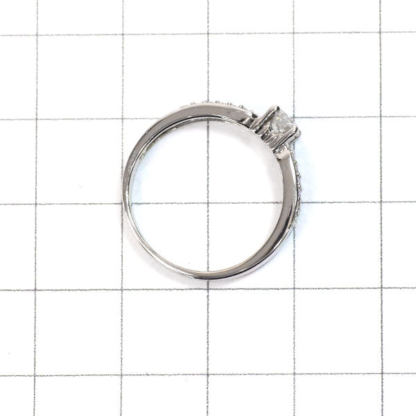 カナディアンダイヤ Pt950 ダイヤモンド リング 0.339ct F SI1 F D0.15ct