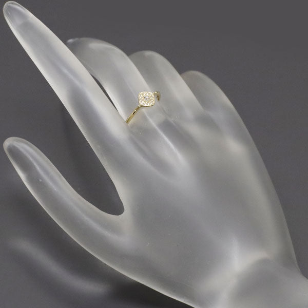 アガット K18YG  ダイヤモンド リング 0.06ct