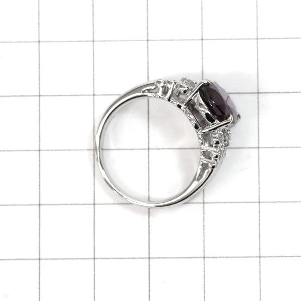 Pt900 ロードライトガーネット ダイヤモンド リング 5.70ct D0.24ct