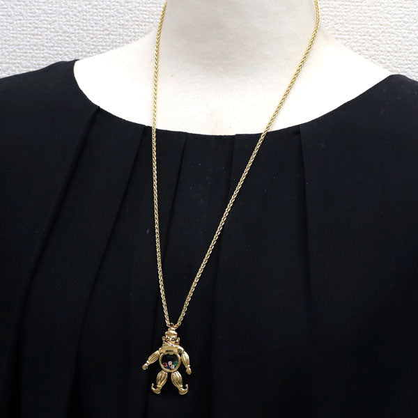 K18YGハッピーダイヤモンド ルビーサファイア　刻印あり K18YGハッピーダイヤモンド ルビーサファイア刻印あり