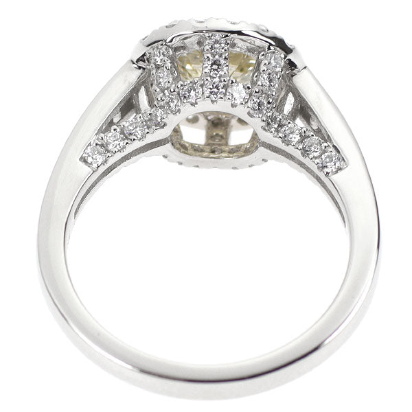 Pt950 ダイヤモンド リング 1.503ct D0.80ct VLY SI1 VG
