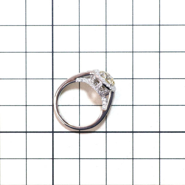 Pt950 ダイヤモンド リング 1.503ct D0.80ct VLY SI1 VG