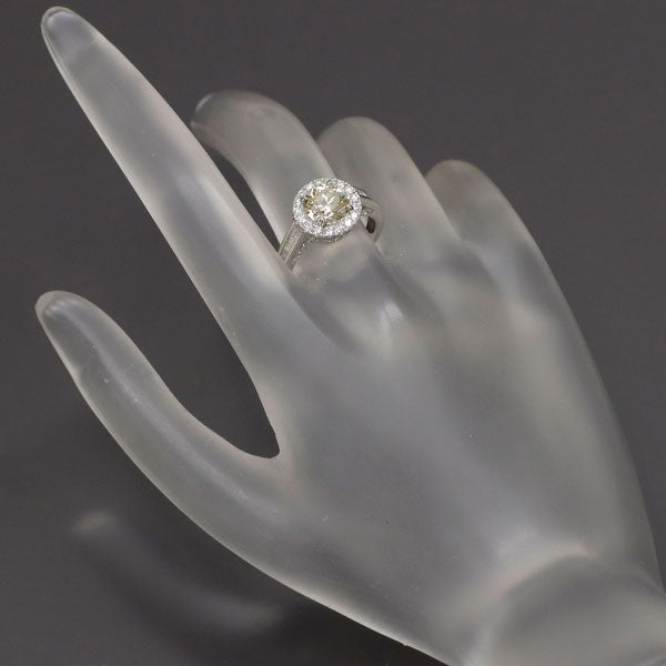 Pt950 ダイヤモンド リング 1.503ct D0.80ct VLY SI1 VG