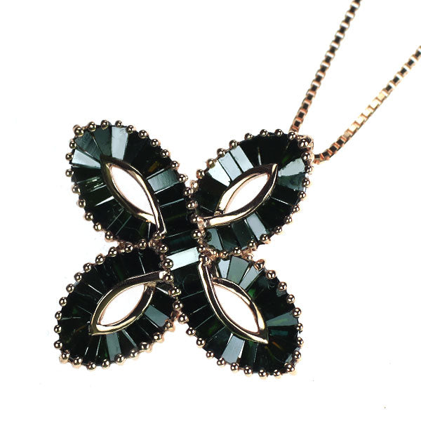 K18PG トリートグリーンダイヤモンド ペンダントネックレス 1.15ct