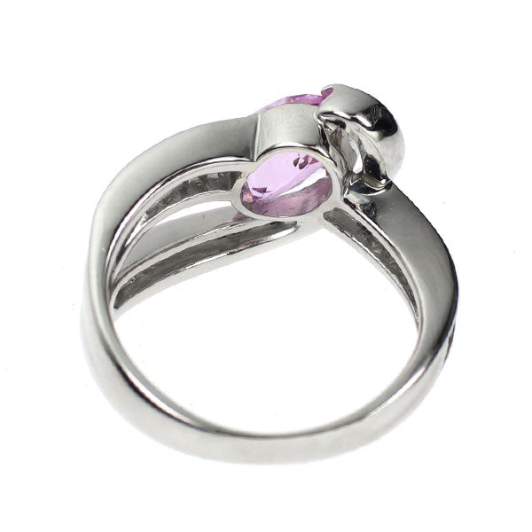Pt900 ピンクインペリアル トパーズ ダイヤモンド リング 1.57ct D0.29ct