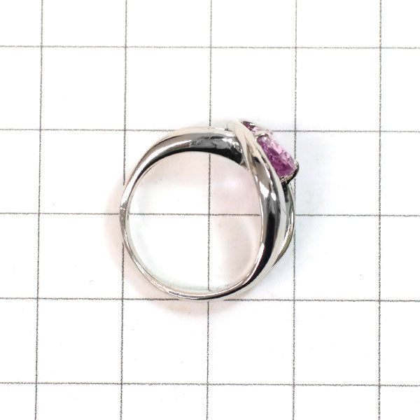 Pt900 ピンクインペリアル トパーズ ダイヤモンド リング 1.57ct D0.29ct