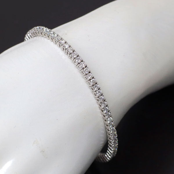 K18WG ダイヤモンド バングル 3.55ct