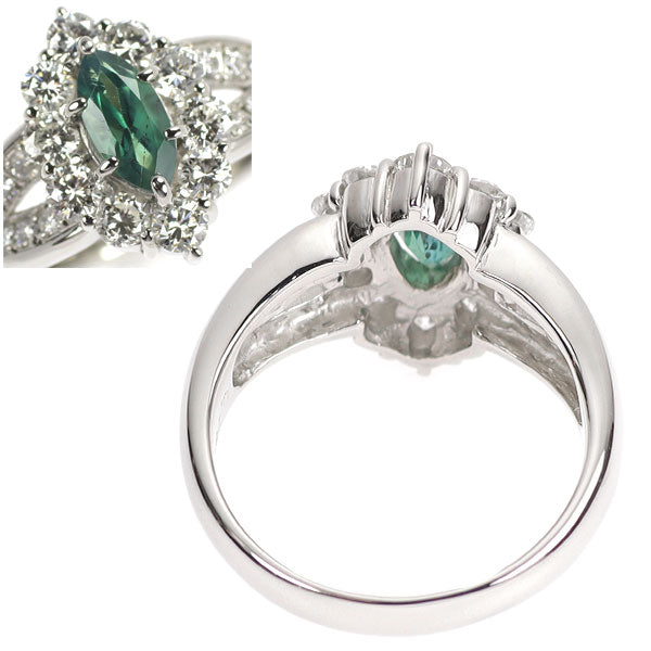 希少 Pt900 アレキサンドライト ダイヤモンド リング 0.76ct D1.09ct