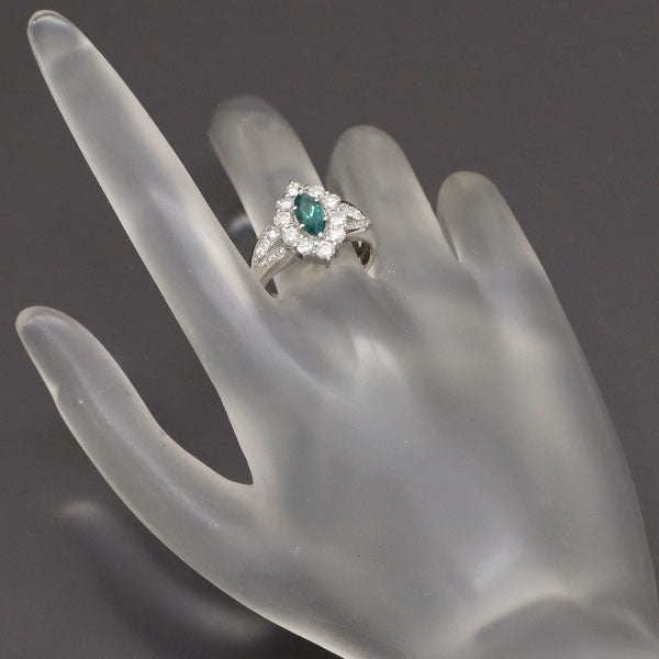 希少 Pt900 アレキサンドライト ダイヤモンド リング 0.76ct D1.09ct