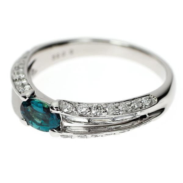 希少 Pt900 ブラジル産 アレキサンドライト ダイヤモンド リング 0.46ct D0.52ct