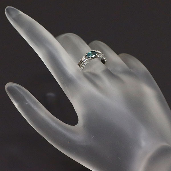 希少 Pt900 ブラジル産 アレキサンドライト ダイヤモンド リング 0.46ct D0.52ct