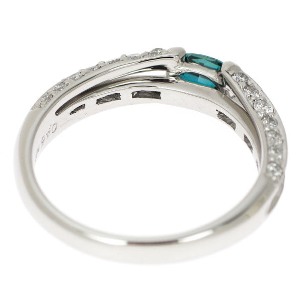 希少 Pt900 ブラジル産 アレキサンドライト ダイヤモンド リング 0.46ct D0.52ct