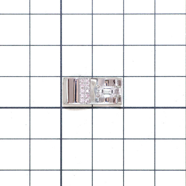 希少 Pt900 エメラルドカット ダイヤモンド 天然ピンクダイヤ ペンダントトップ 0.360ct D VS1 PD0.10ct