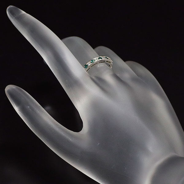 希少 Pt950 アレキサンドライト ダイヤモンド リング 0.14ct D0.16ct