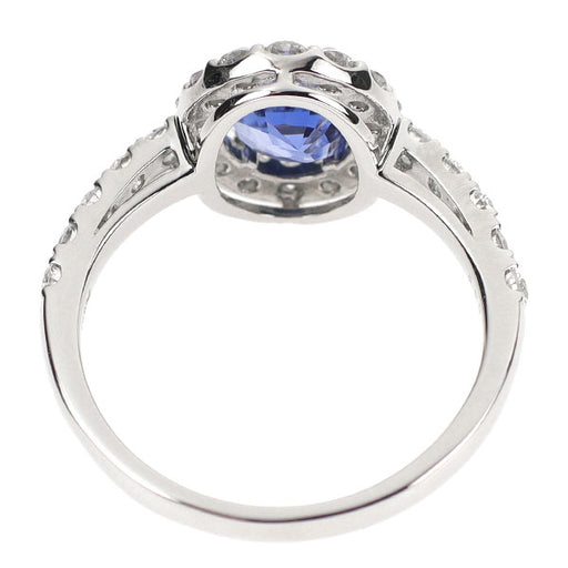 新品 希少 Pt950 非加熱コーンフラワーブルー サファイア ダイヤモンド