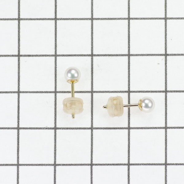 田崎真珠 K18YG アコヤ ベビー 真珠/パール ピアス 径約 4.3mm