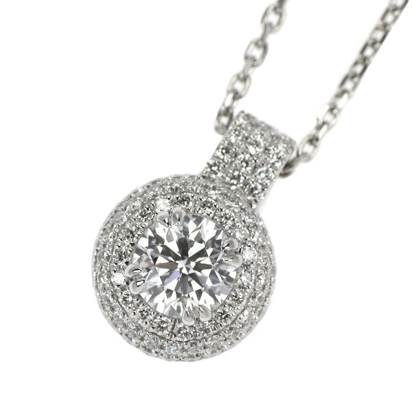 Pt ダイヤモンド ペンダントネックレス 0.51ct D IF 3EX Ｄ0.60ct