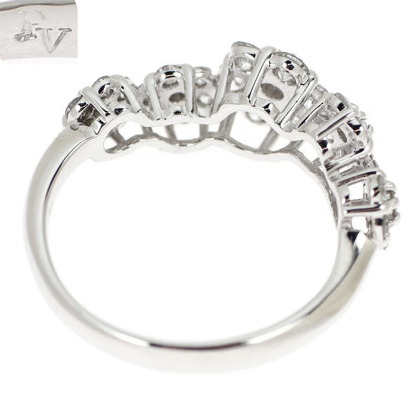 ポンテヴェキオ K18WG ダイヤモンド リング 0.83ct フラワー