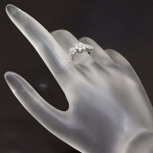 ポンテヴェキオ K18WG ダイヤモンド リング 0.83ct フラワー