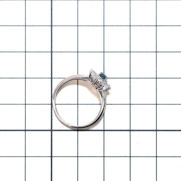 三越 希少 Pt900 アレキサンドライト ダイヤモンド リング 0.46ct D0.39ct