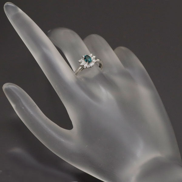 三越 希少 Pt900 アレキサンドライト ダイヤモンド リング 0.46ct D0.39ct