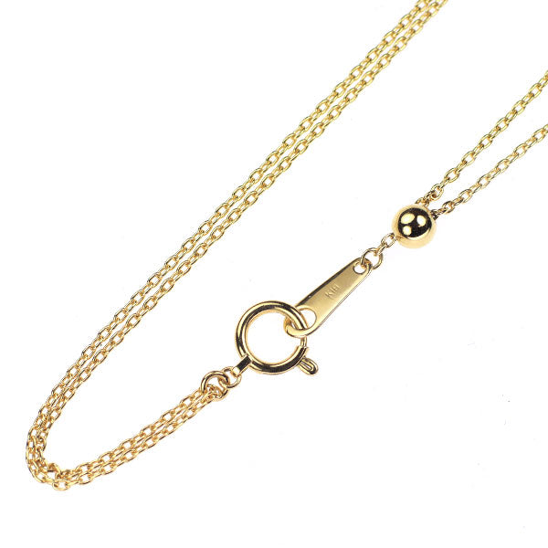 ジュネ K18YG スモーキークォーツ ダイヤモンド ペンダントネックレス D0.31ct