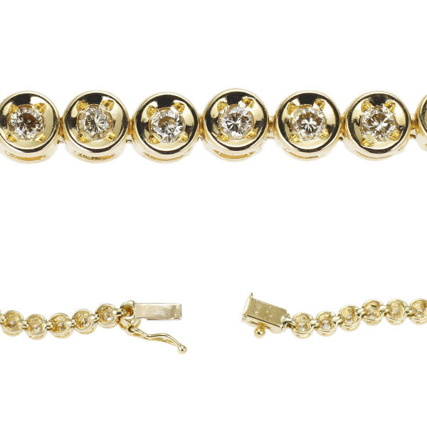 K18YG ダイヤモンド ブレスレット 1.00ct テニス