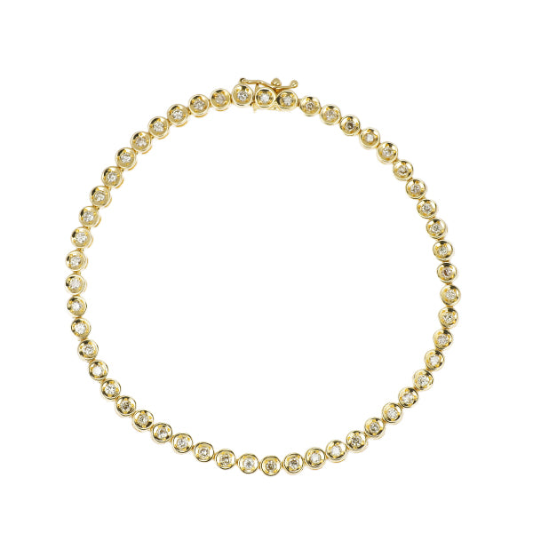 K18YG ダイヤモンド ブレスレット 1.00ct テニス