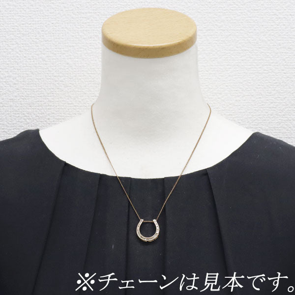 GSTV K18PG ダイヤモンド ペンダントトップ 0.50ct 馬蹄