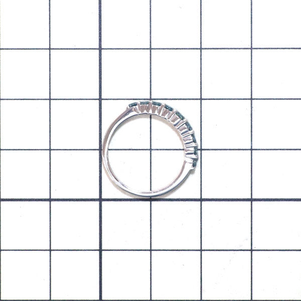 K18WG トリートブルー ダイヤモンド リング 0.43ct