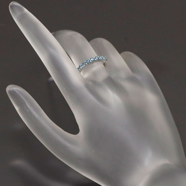 K18WG トリートブルー ダイヤモンド リング 0.43ct