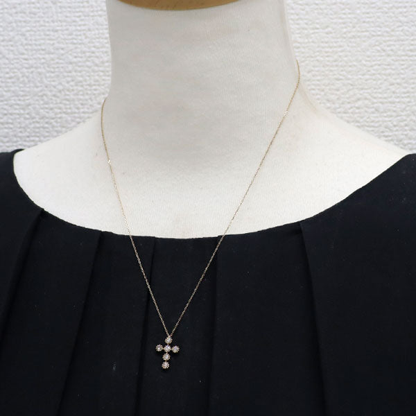 カシケイ/Kashikey K18CG ダイヤモンド ペンダントネックレス 0.30ct ミルシリーズ
