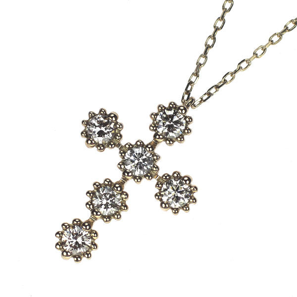 カシケイ/Kashikey K18CG ダイヤモンド ペンダントネックレス 0.30ct ミルシリーズ