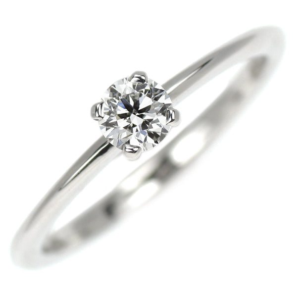 ティファニー Pt950 ダイヤモンド リング 0.20ct E VVS1 3EX トゥルー
