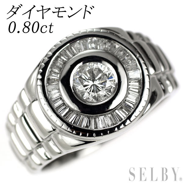 Pt900 ダイヤモンド リング 0.80ct
