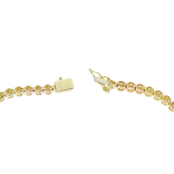 K18YG/PG ダイヤモンド ブレスレット テニス